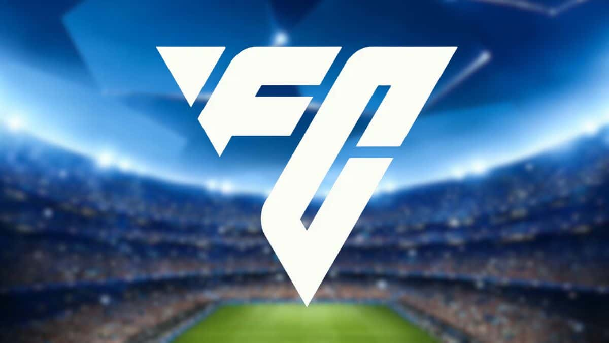 EA FC 25 logo with Champion's League background