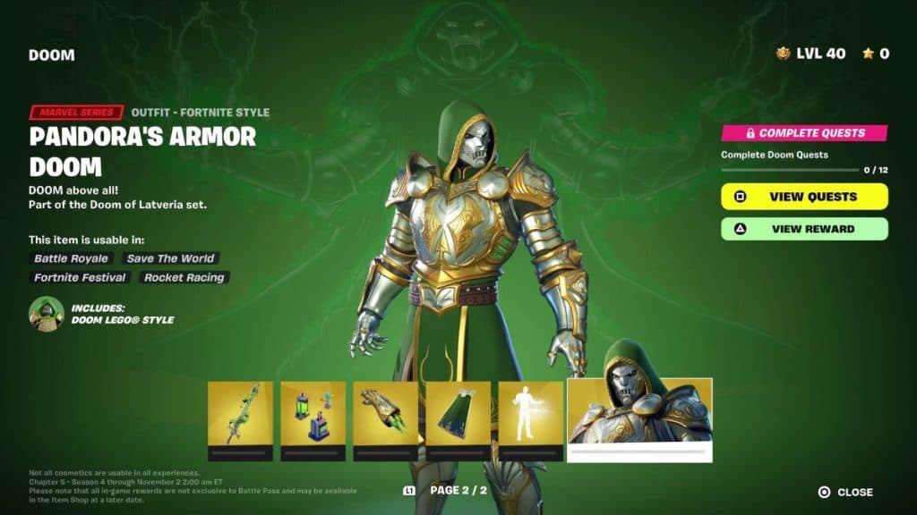 How to get Doctor Doom skin in Fortnite Chapter 5 Season 4 - Charlie INTEL