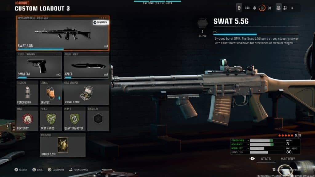 Swat 556 full loadout in Black Ops 6