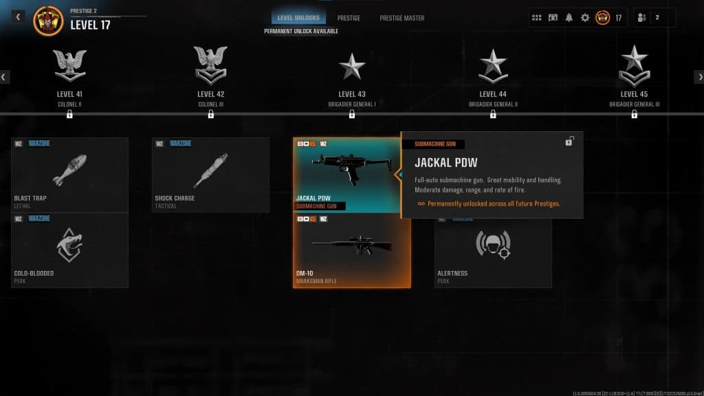 unlock jackal pdw in warzone