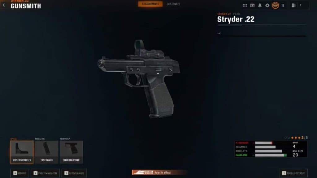 Stryder.22 loadout in Black Ops 6