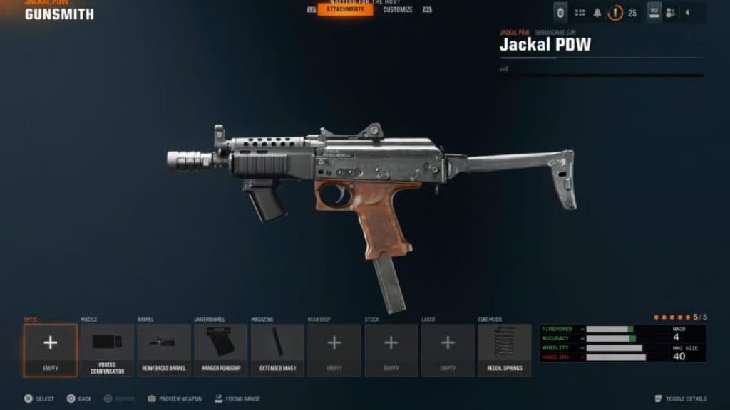 Jackal PDW class in BO6