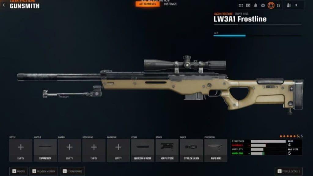 LW3A1 Frostline class in Black Ops 6