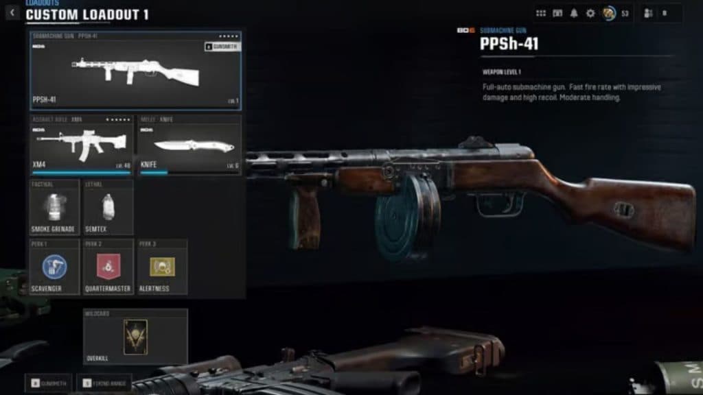 PPSh-41 class in Warzone