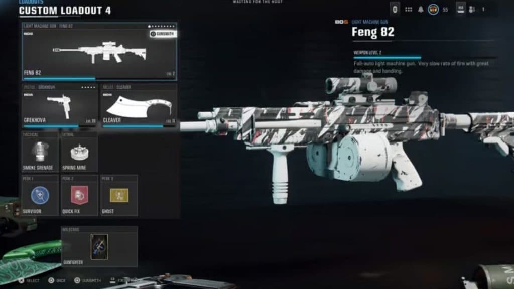 Feng 82 class setup in Warzone